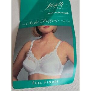 VTG Lilyette White Full Figure Bra Sz 34D NWT